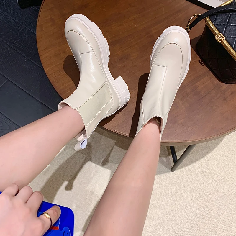 

Women Shoes Women Boots Winter Block Ankle Boots for Women Zapatos De Mujer Womens Platform Heels Chunky Boots Platform Boots