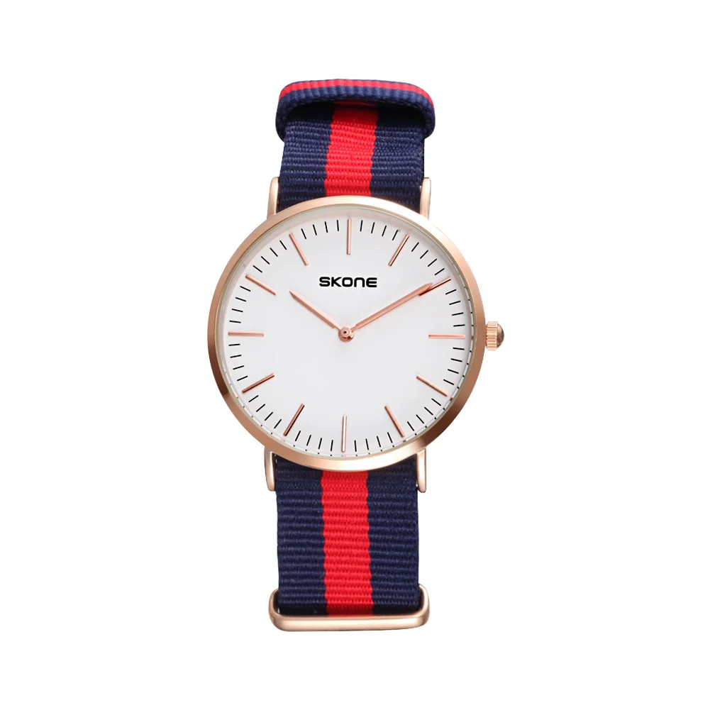 

2020 new casual fashion high quality men and women watch nylon strap luxury brand rose gold unisex sports multi-function watch