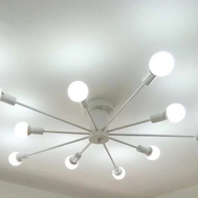 Винтажные потолочные светильники с 10 насадками лампа несколькими стержнями для