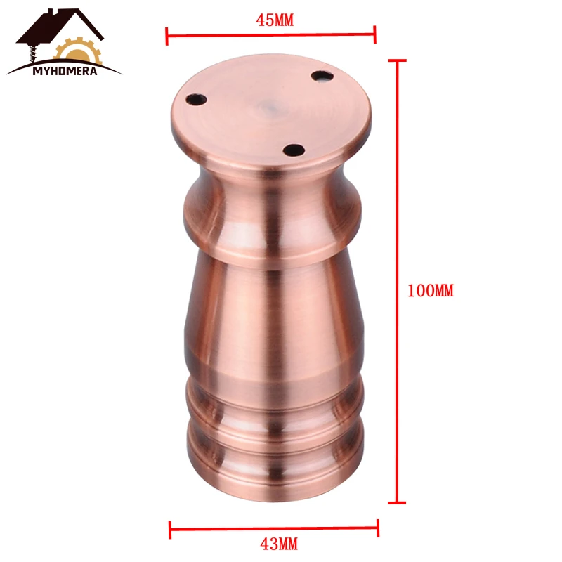 Color C 100mm Myhomera 80 мм-150 мм мебельные ножки, регулируемые ножки для шкафа, дивана, алюминиевый шкаф, журнальный чайный столик, ванная комната, защитная ножка - Цвет: Color C 100mm