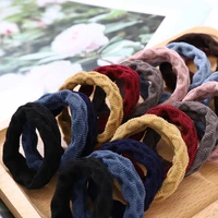20pcs seamless towel loop hair rope high elasticity colorful rubber bands girl hair accessories bundle hair new arrivals