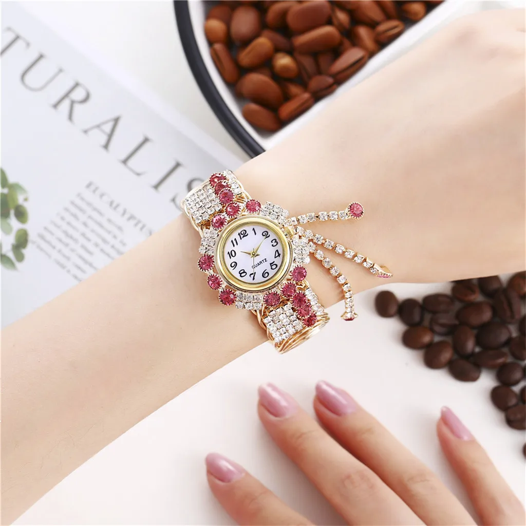 

Новые модные часы Khorasan из сплава для женщин, высококачественные креативные женские кварцевые часы-браслет с бахромой, часы, наручные часы