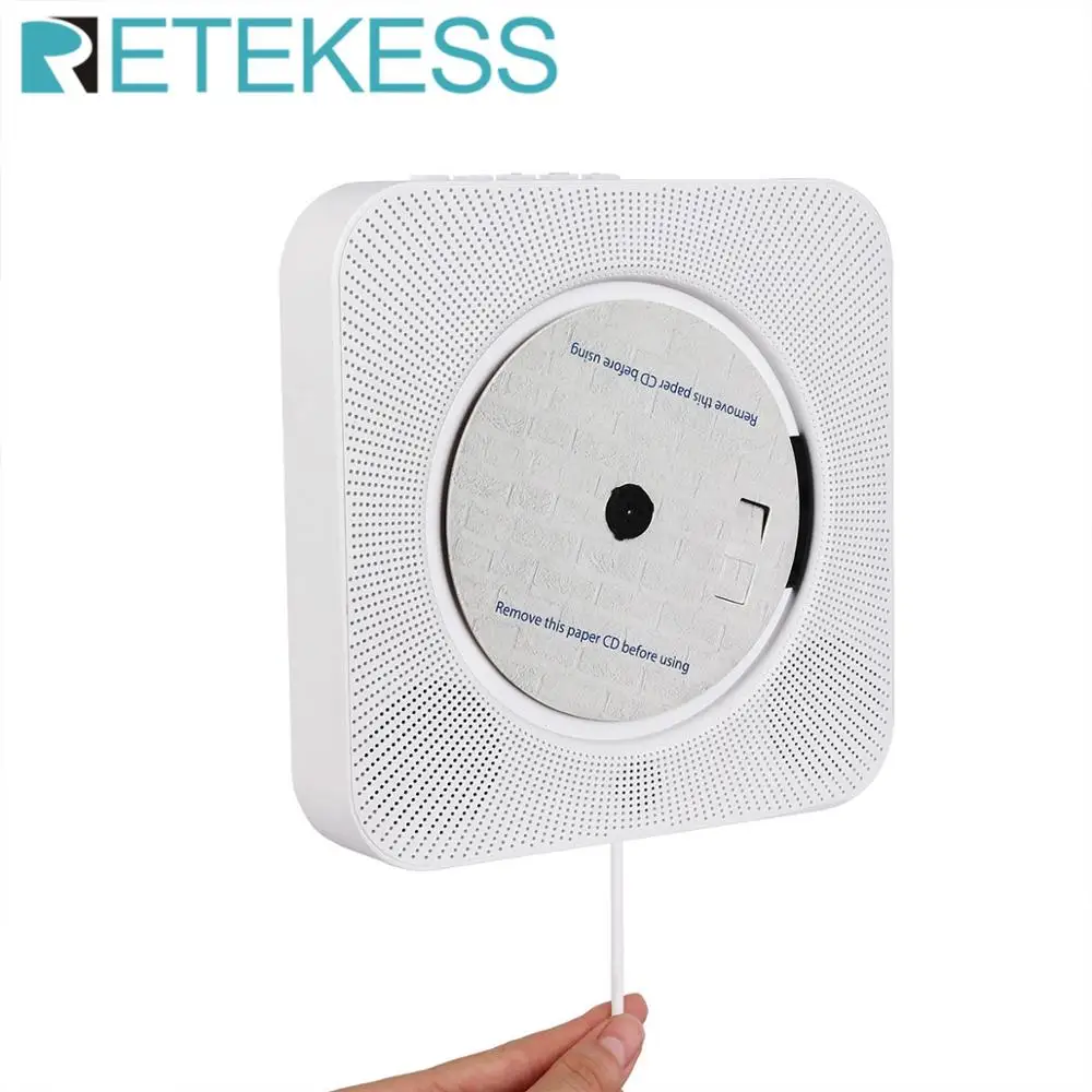 Retekess TR609 настенный CD плеер с fm радио Bluetooth динамик MP3 дистанционное управление AUX