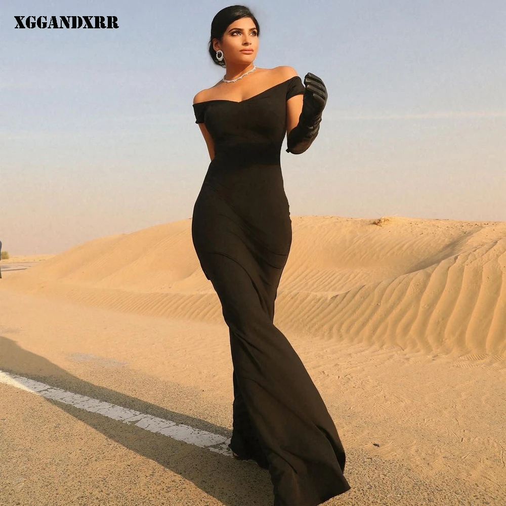 

On Sale Straight Prom Dress 2022 Chiffon NONE Long Skirt Black Sleeveless Evening Dress Custom Made