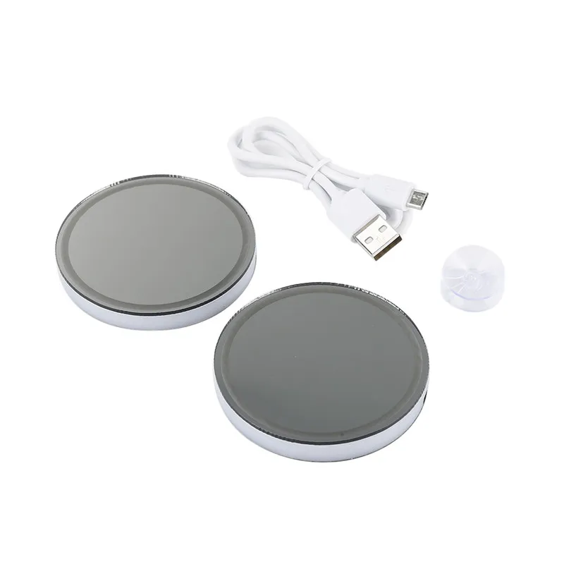 2In1Car Cup Holder Pad RGB светодиодный светильник бутылка для воды Напитки Coaster атмосферная