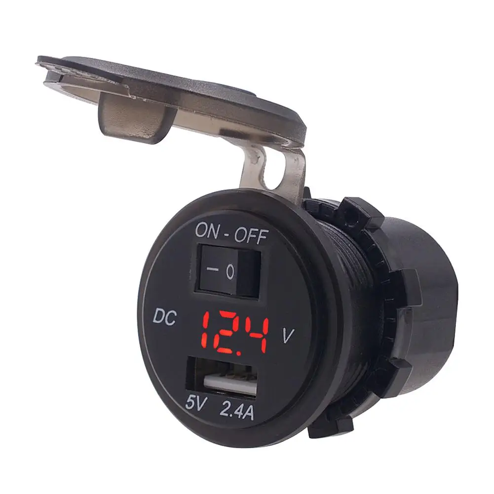 12 В двойной USB порт автомобильное зарядное устройство прикуриватель розетка