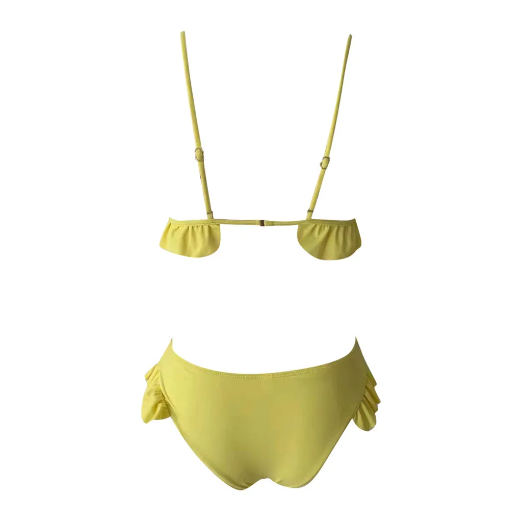 

Ruffles Women Swimming Suit SexyBikini Push Up 2020 Swimwear Biquini Brazilian Separate Swimsuit Maillot De Bain Femme Monokini