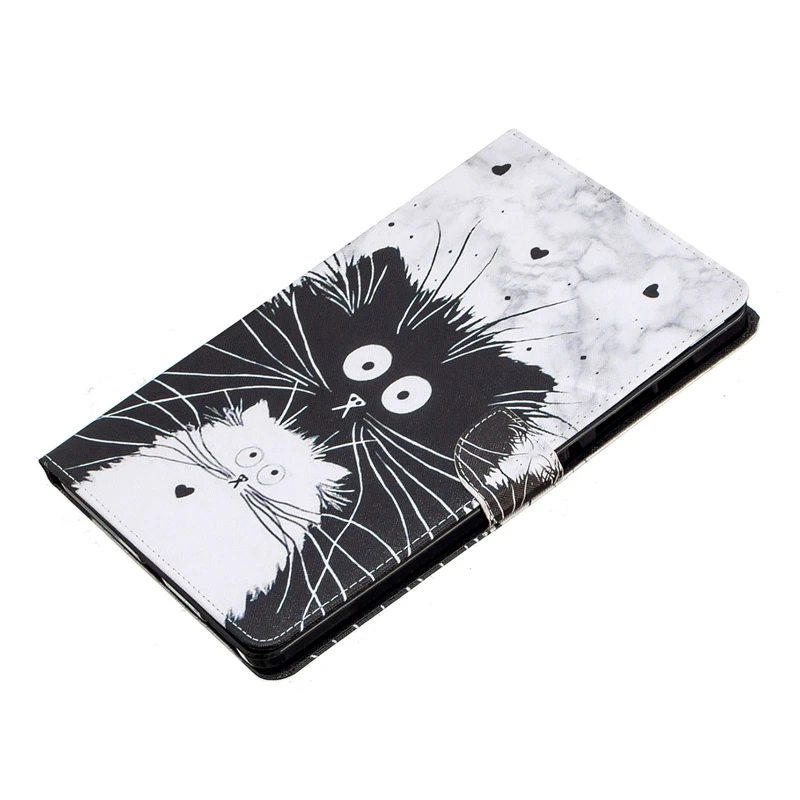 

Coque For Samsung Galaxy Tab S6 Lite Case 10.4 inch P610 P615 Cartoon Cat Leather Stand Cover For Samsung Tab S6 Lite Cover Case