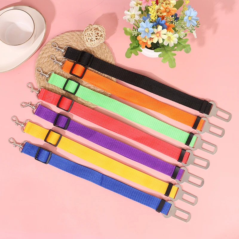 1 шт. регулируемый ремень безопасности поводок для маленьких собак зажим