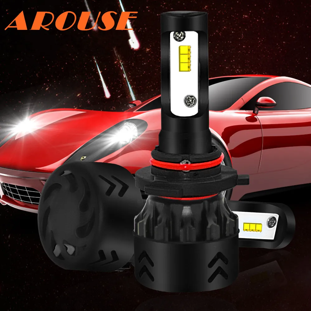 Автомобильные светодиодсветодиодный лампы для передсветильник фар AROUSE 9005 9006 H4 H7