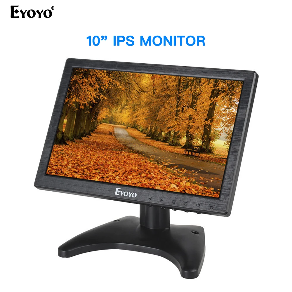 Eyoyo EM10W 10 1 &quotЖК монитор 1280x800 HD мини ТВ компьютерный экран дисплея BNC AV вход