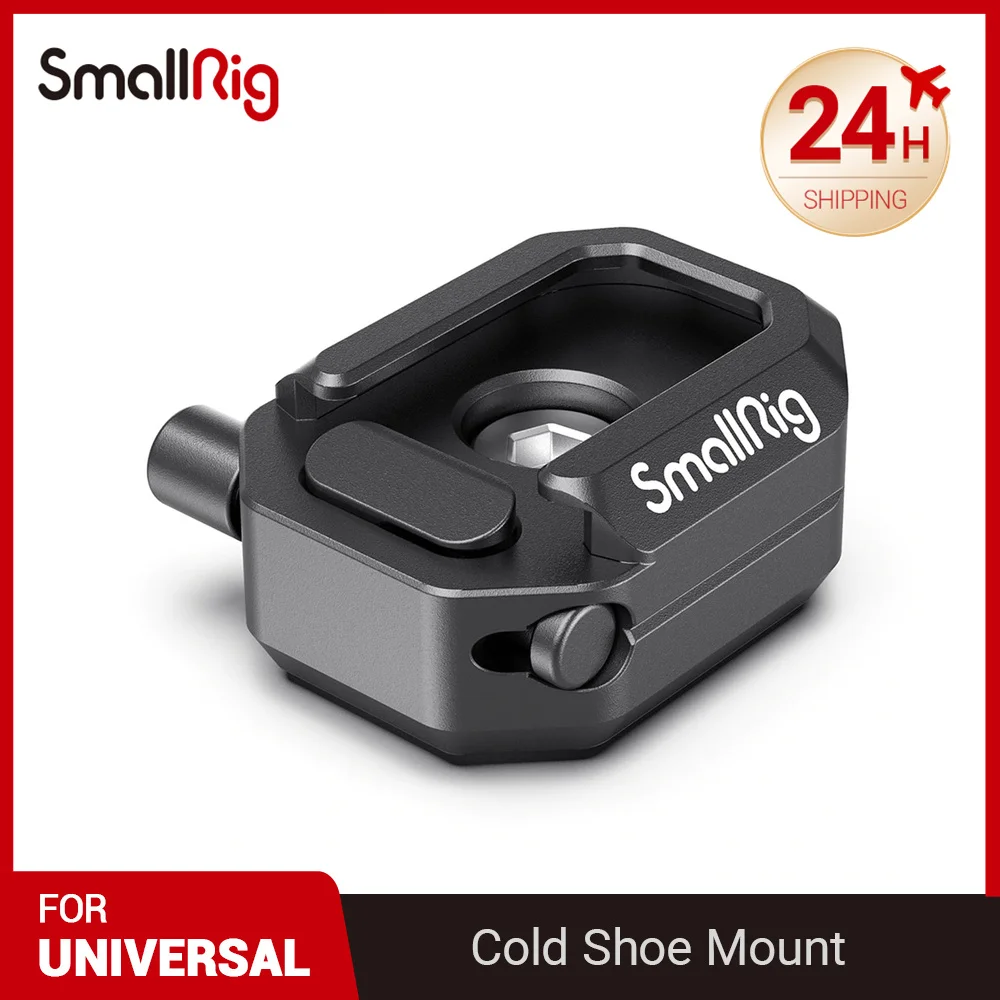 

SmallRig Multi-Functional Cold Shoe Mount with Safety Release For L Brackets/Camera Cage/Microphone/Flash/LED Light - 2797