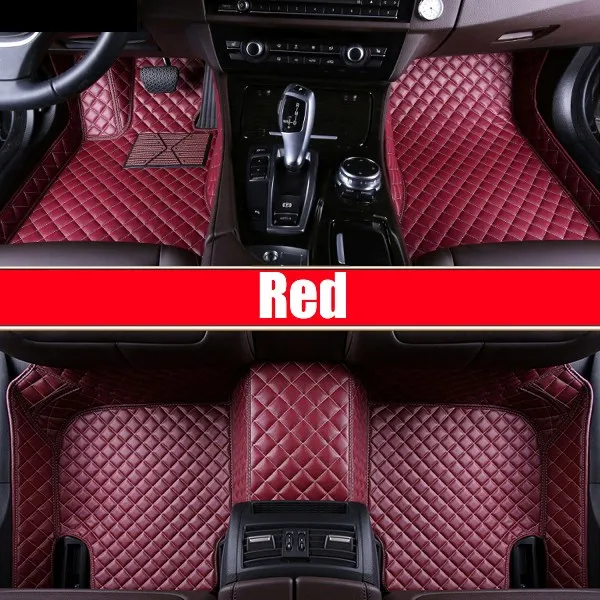 Red Автомобильные коврики для Infiniti esq Nissan Juke аксессуары 5D автомобильный Стайлинг тяжелых ковров ковер чехол вкладыши - Название цвета: Red