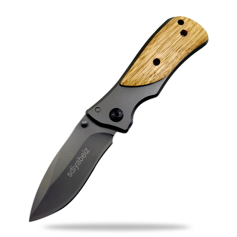 Высококачественный складной карманный нож дамасский нож-коготь + с деревянной