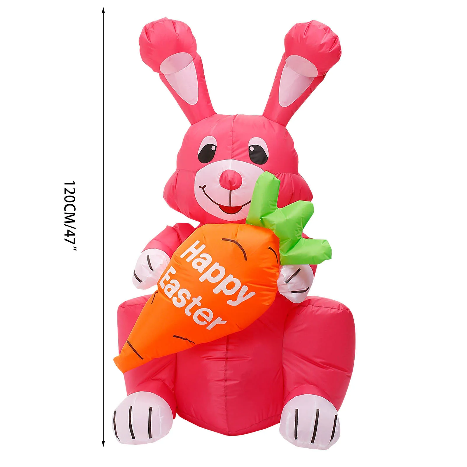 

Easter Inflatable Standing Bunny Inflatable Model Glowing Holiday Decoration Luminous Courtyard Inflated Bunny Decoration