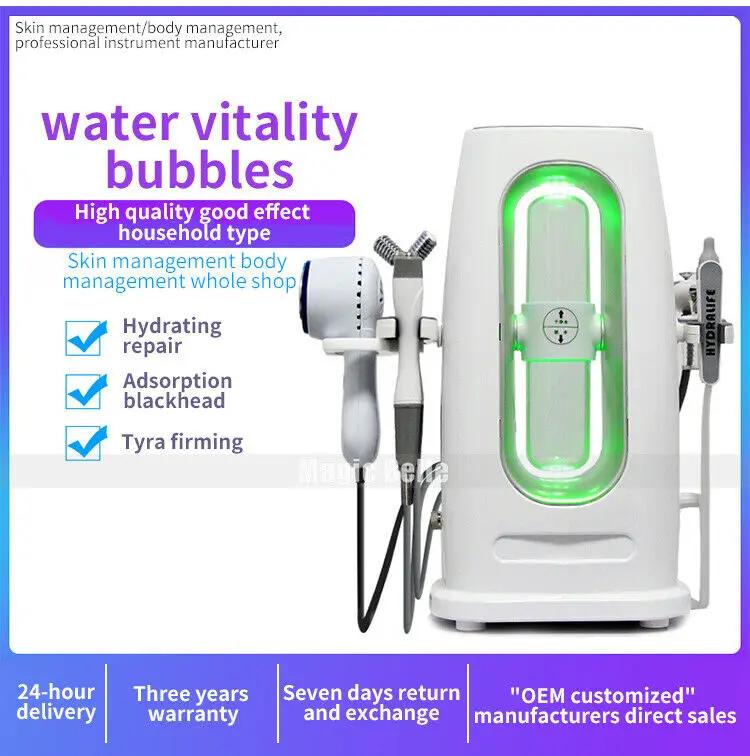 High Multi-functional Facial Skin Care Tools Hydrafacial Cleaning Micro Bubble Machine Beauty Hydra Products CE Approval | Красота и