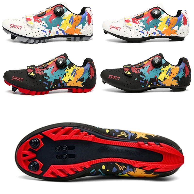 Мужские велосипедные кроссовки обувь на плоской подошве для горных велосипедов