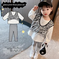 girls clothes clothing sets sports suit for children tshirts girls fashion clothes trousers vest 3piece girl spring clothes2021
