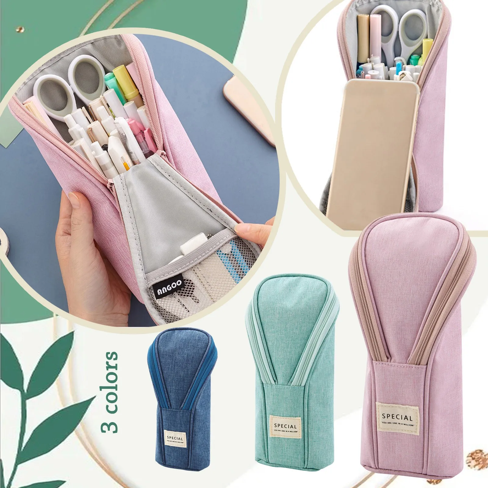 

Fresh Style Pencil Bag Small Simplicity Pencil Cases Cute Simple Pen Bag Storage Bags School Supplies Stationery