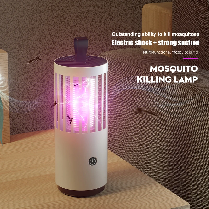 Портативная лампа убийца комаров Мощное всасывание ловушка для Вертушка USB