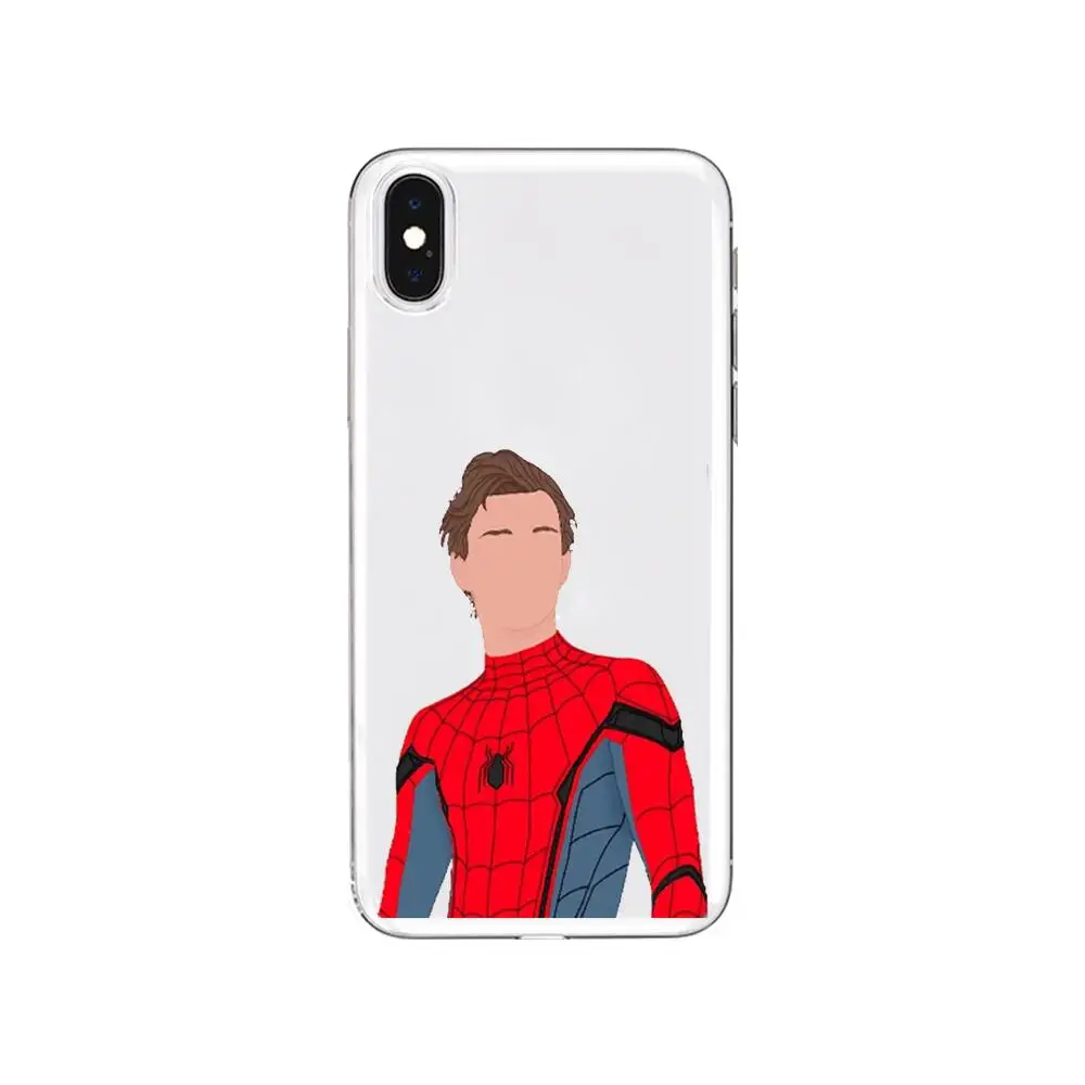 Прозрачный чехол для телефона в стиле аниме Человек-паук том Голландия SamSung Galaxy S8