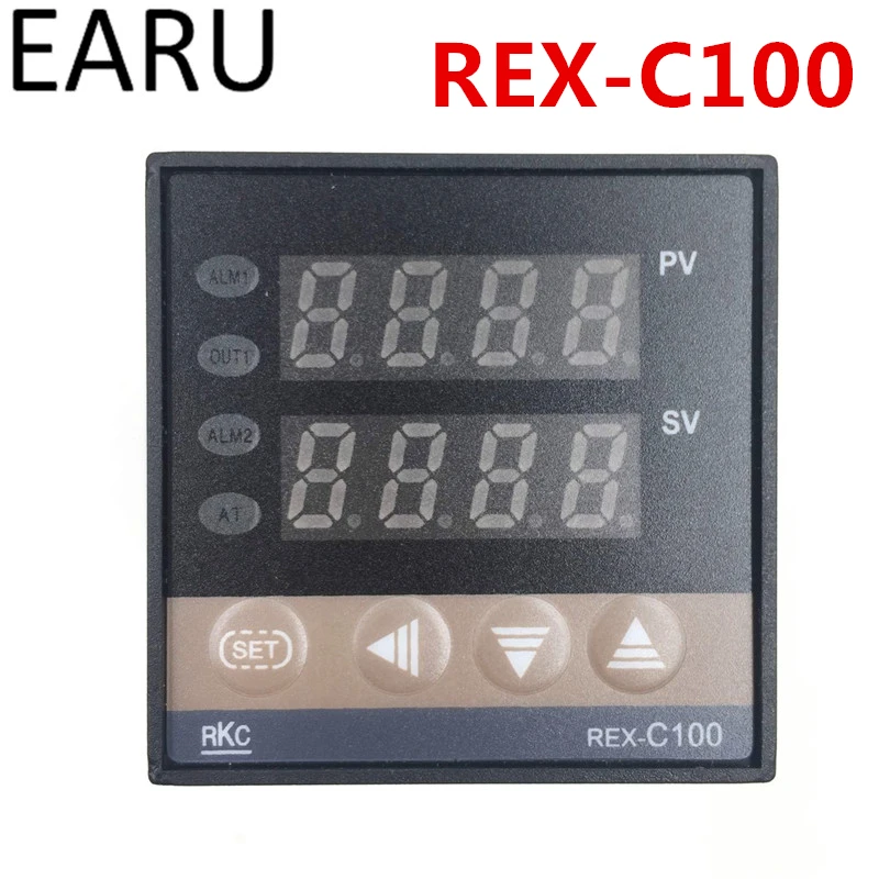 RKC REX-C100 REX-C100FK02-M*AN DA Digital PID Temperature Control Controller Thermostat Relay Output K Type Input AC110-240V - купить по
