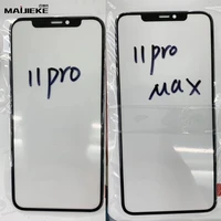 10pcs lcd screen front outer glass len replacement for iphone 11 pro max touch panel cover repair parts for iphone 11 pro