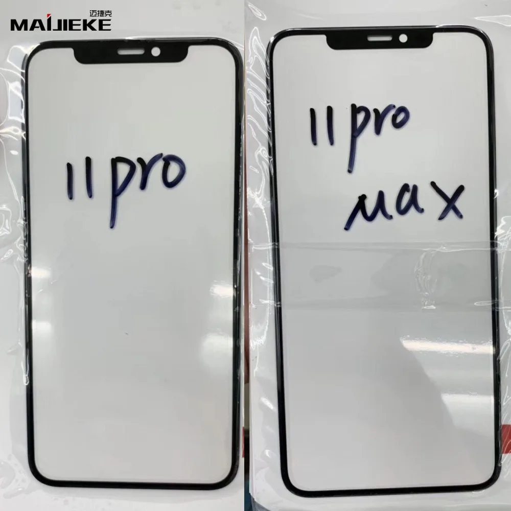 Переднее стекло с ЖК дисплеем для iPhone 11 Сменное переднее внешнее линзой pro max