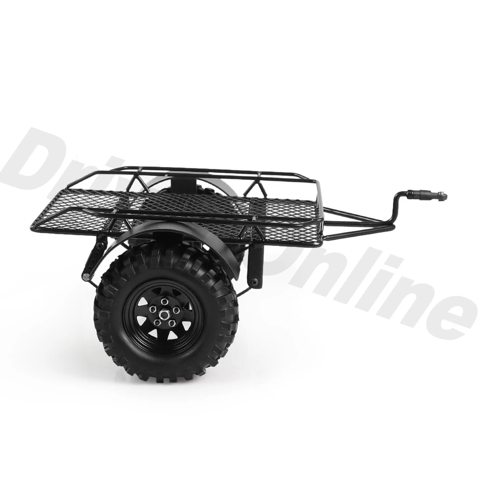 Металлический Сцепной прицеп с креплением на радиоуправлении для 1/10 RC Crawler Traxxas