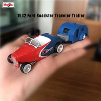 maisto 164 hot new product 1932 ford roadster traveler trailer design elite transport die casting car model collection gift toy