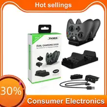 Fast Charger Bateria XBOX One Charger Dual Charging Dock Charger + 2pcs Rechargeable XBOX ONE Controller Battery Stander