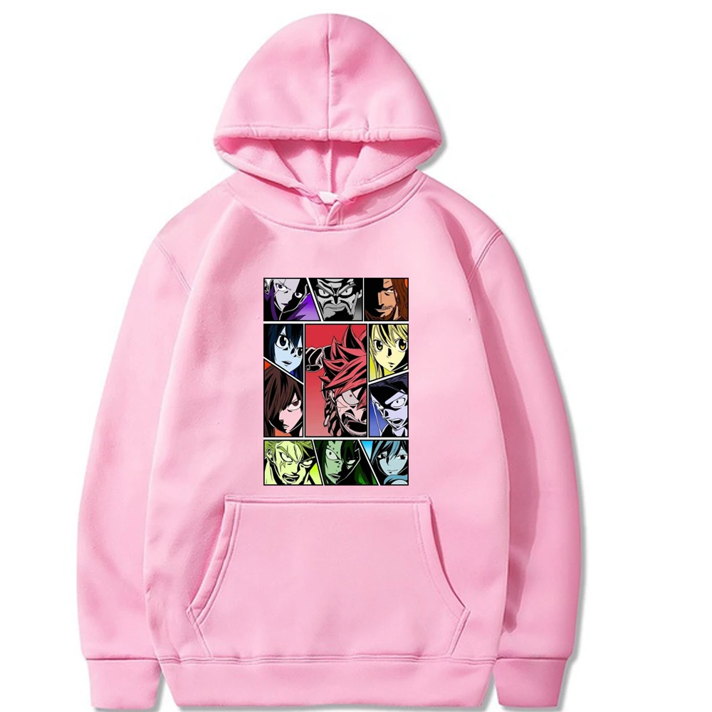 

Anime Hoodie Fairy Tail Logo Hoody Male Long Sleeve Loose Cloth