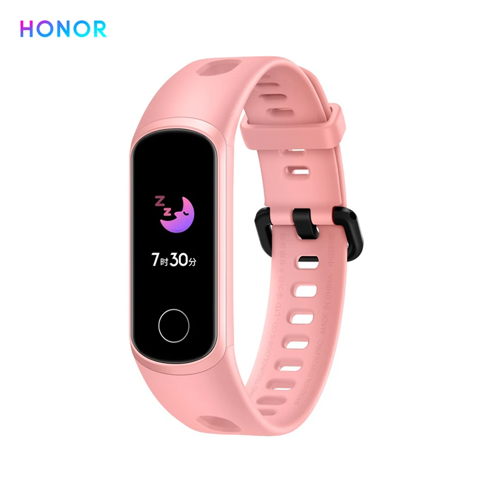 pink band 5i huawei Honor Band 4 Band 5 Smart Wirstband 50m водонепроницаемый фитнес-трекер монитор сердечного ритма во время сна оснастка умный Браслет - Цвет: pink band 5i