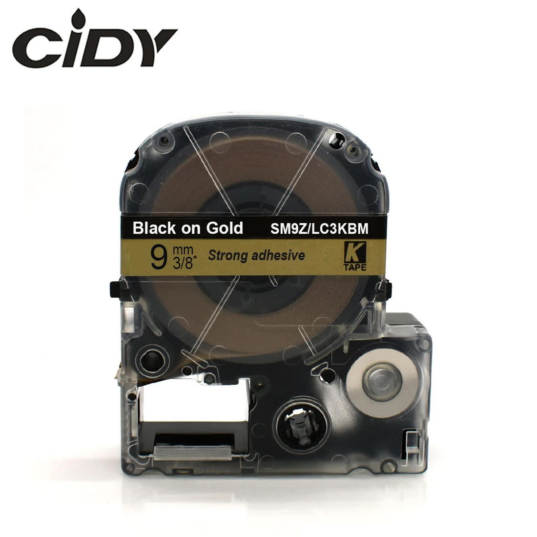 

Маркировочная лента CIDY, 9 мм, черная на золоте, SM9Z/LC-3KBM9, LC-3KBM LC, 3KBM, LC3KBM, для принтеров kingjim, LW300, LW400