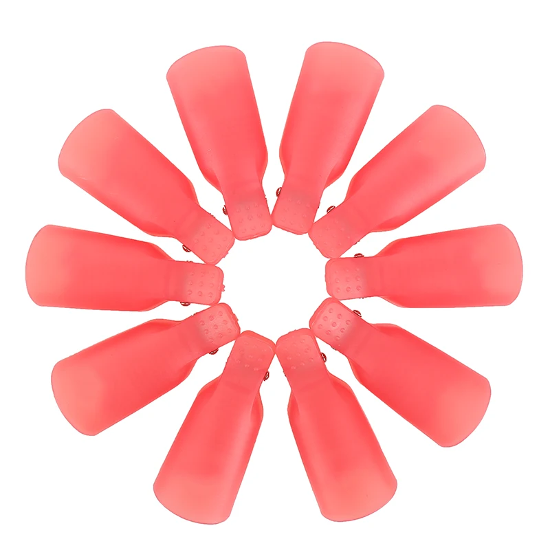 10 шт. Пластик лак искусство впитывающийся для Кепки зажимы средство снятия УФ