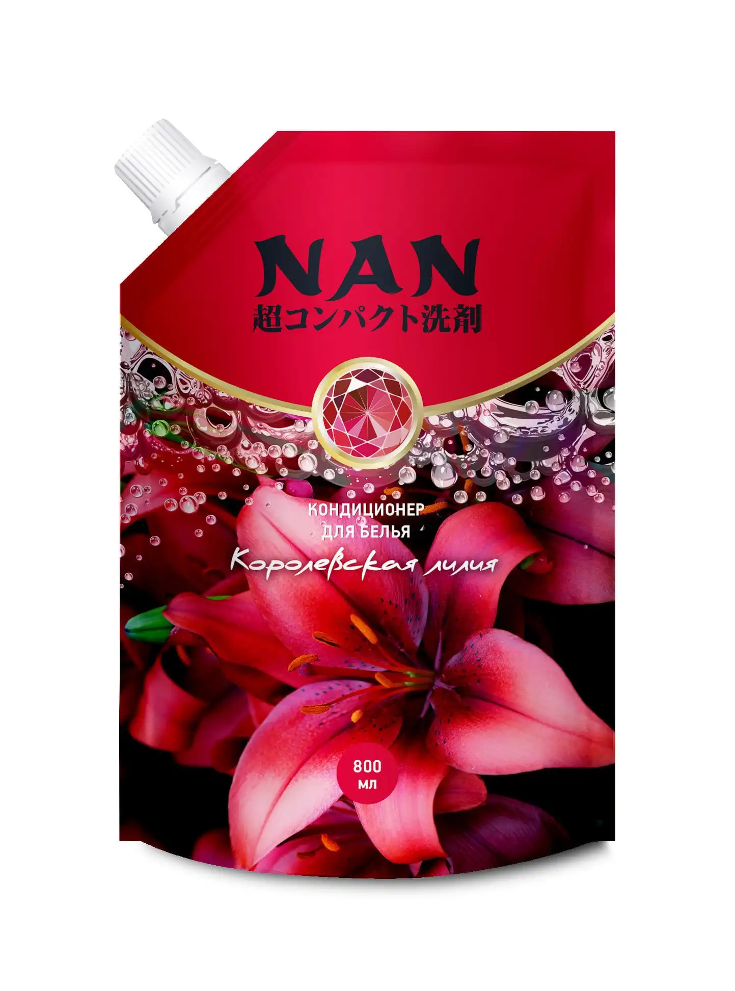 Concentrated Multi-capsule conditioner for linen Nan with the aroma of Royal Lily replaceable unit 800 ml | dishwasher tablets Detergents finish