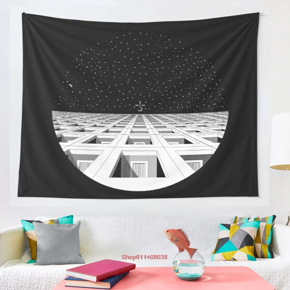 

Blue Oyster Cult tapestry Bohemian decoration wall hanging bedroom psychedelic scene starlight art home decoration