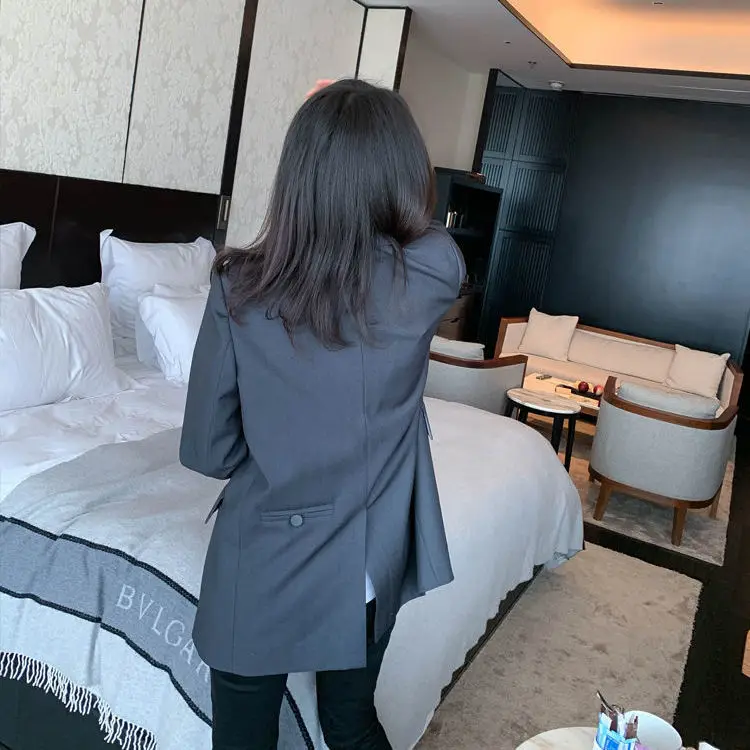 

Cheap wholesale 2021 spring autumn new fashion casual Ladies work wear nice women Jacket woman female OL blazer coat Fy2075