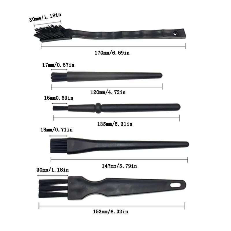 Антистатическая щетка 8 шт./компл. антистатические щетки безопасные чистящие для