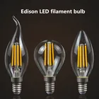 Светодиодный светильник Эдисона, 220 В, E27, E14, винтажный светодиодный светильник C35L, G45, C35, 240 В переменного тока, домашний декоративный светильник