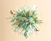 new house item led lighting fixture multicolor blown murano glass chandelier light