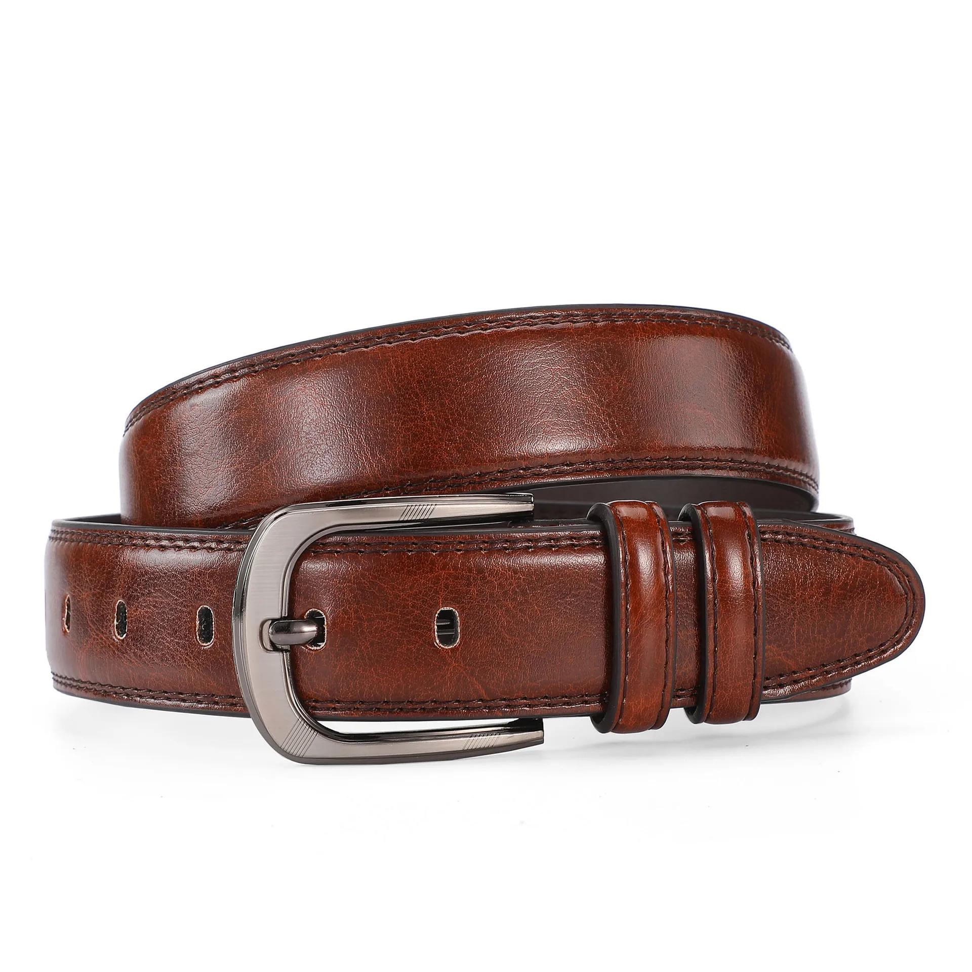

Leisure belt black brown jeans with needle business belt buckle men trend