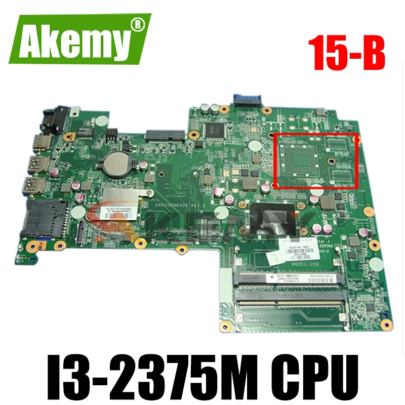 

Original For HP 15-B Series Laptop Motherboard With SR0U4 i3-2375M CPU HM77 718970-001 DA0U36MB6D0 MB 100% Tested Fast Ship