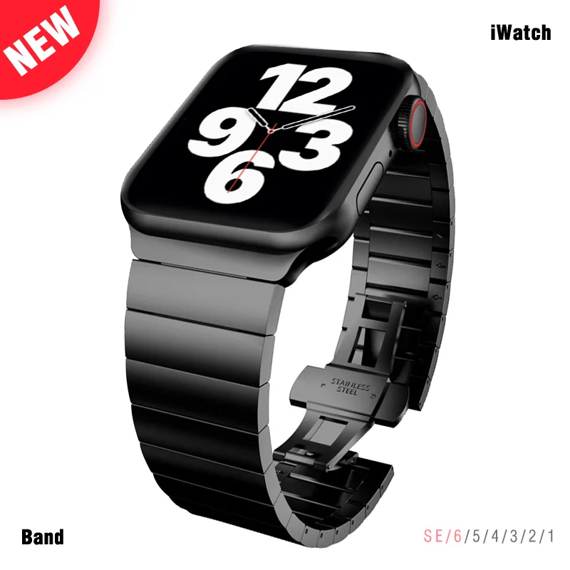 Stainless steel Strap For Apple watch band 44mm 40mm iwatch smartwatch bracelet For Apple watch series 4 3 5 SE 6 42mm 38mmbands