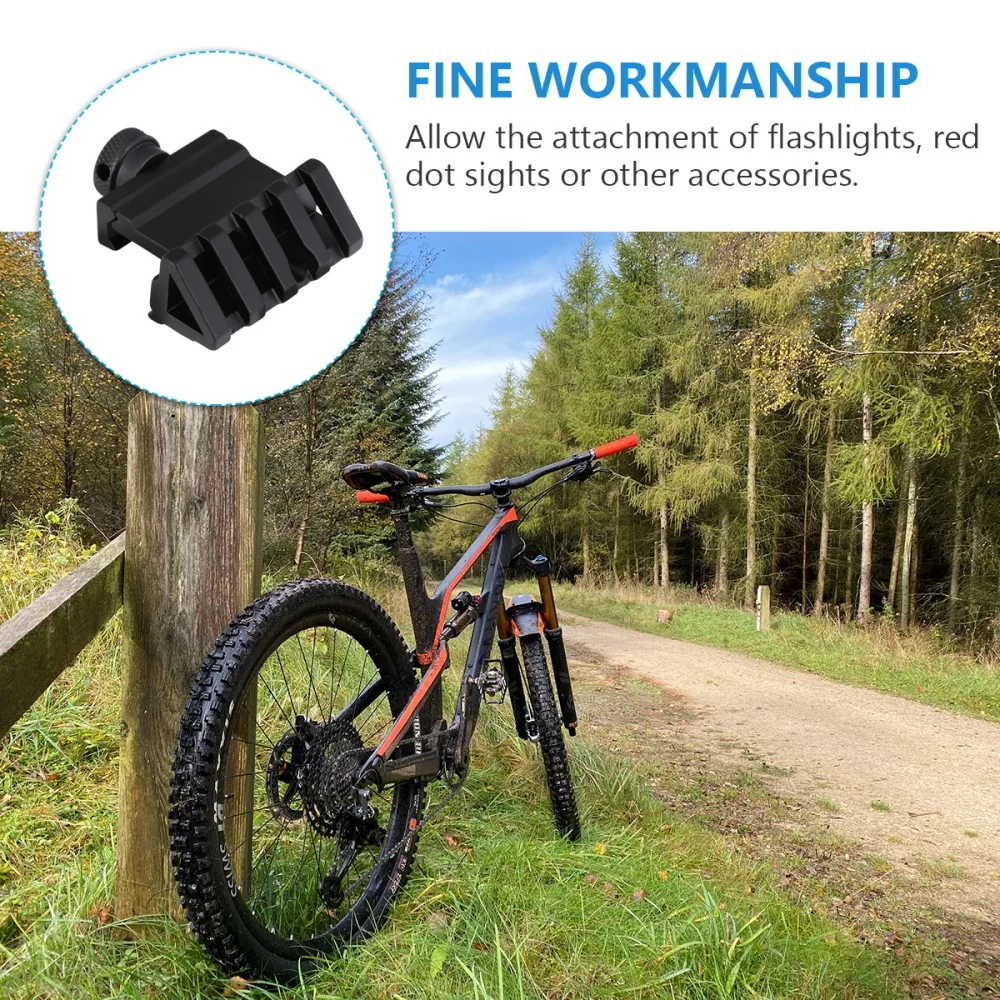 

45 Degree Side Rail Mount Offset Rail Mount for Flashlight Outdoor (Black)