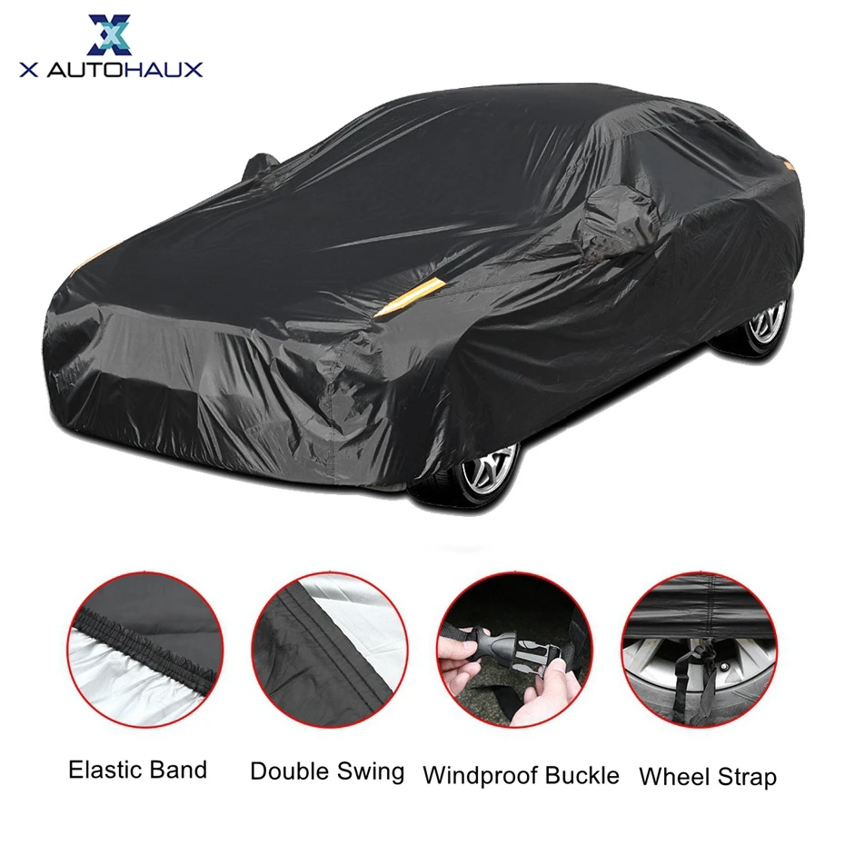 X Autohaux Универсальный Полный чехол для автомобиля крытые наружные автомобильные чехлы Снежный лед водонепроницаемый защита от пыли защита от солнца УФ-защита для всех сезонов