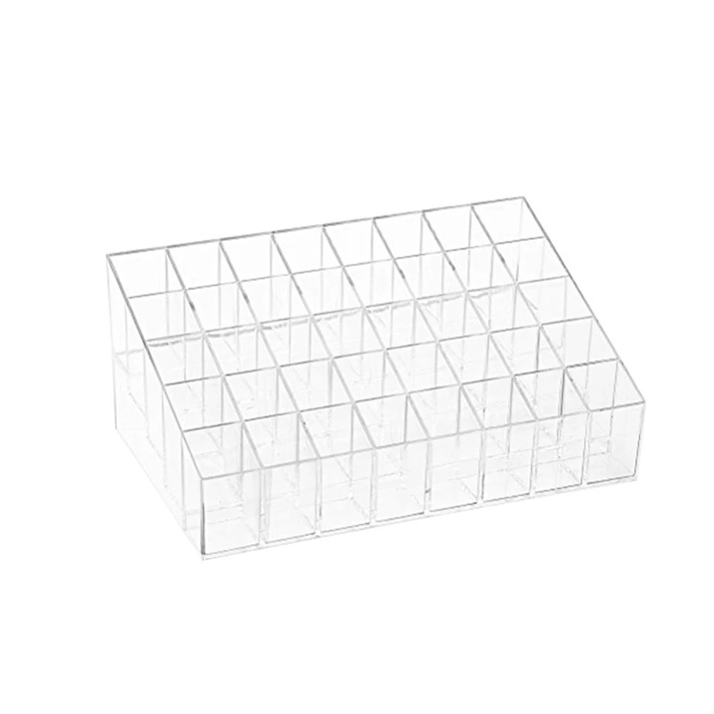 

Lipstick Holder 40 Spaces Clear Acrylic Lipstick Organizer Display Stand Cosmetic Makeup Table Organizer for Lipstick Brushes