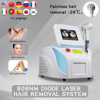 2022 effective latest free shipping portable 808nm professional diode laser machine painless permanent hair removal ce for salon