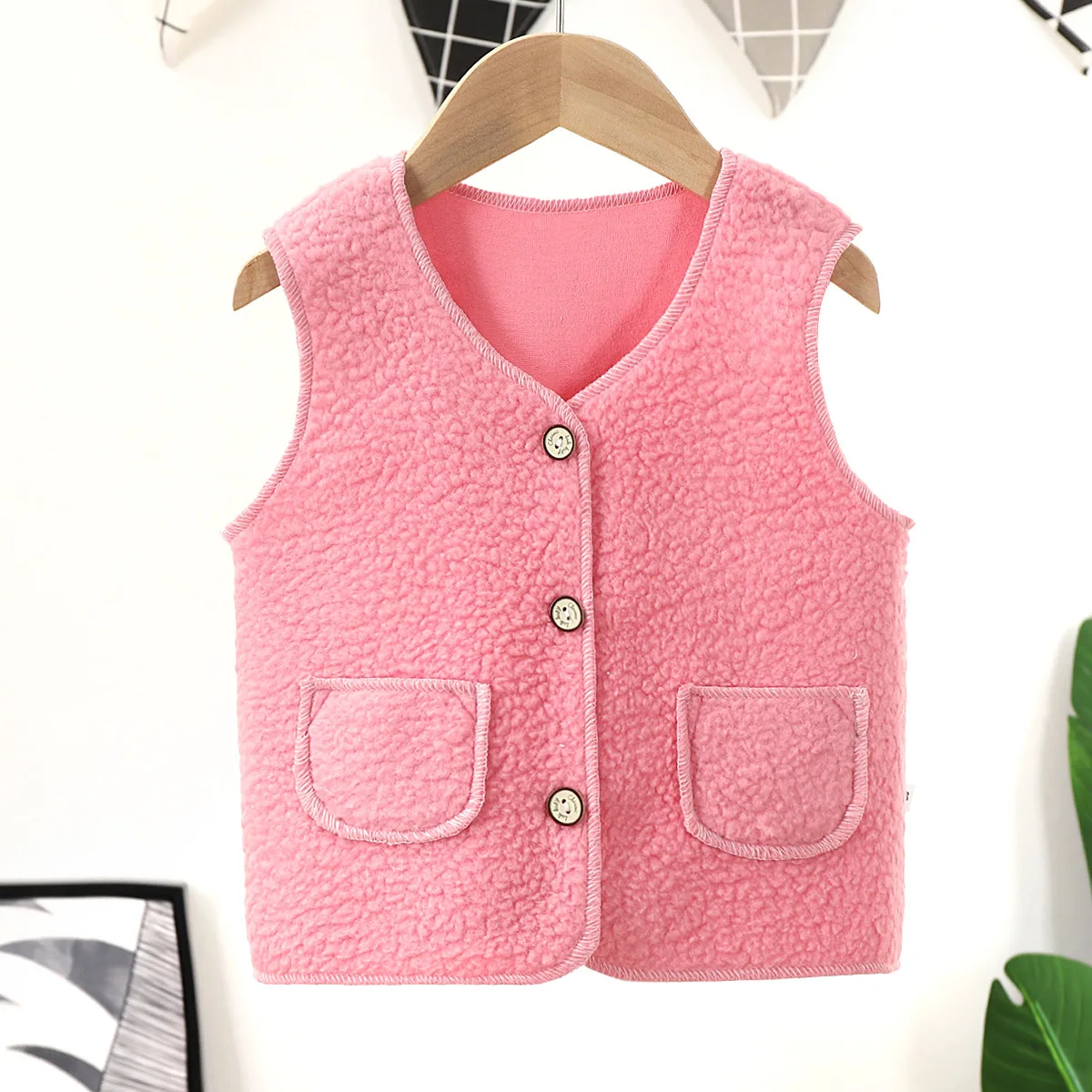 _ Осенне-зимний детский жилет меховой для девочек и мальчиков детские куртки