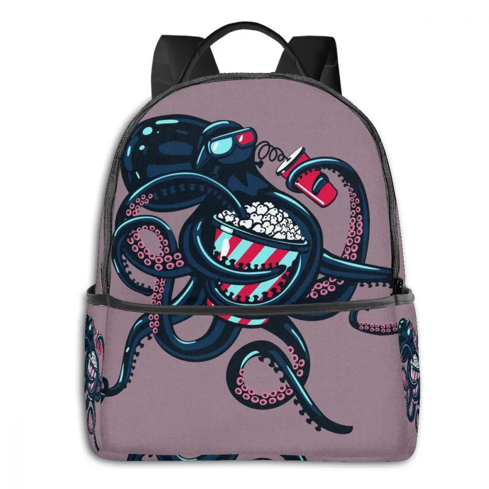 

Girls Boys Backpack Fashion Women Backpack College School Bagpack Octopus With Leaf Travel Shoulder Bags For Teenage 2021
